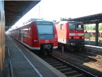 Two trains at Homburg Hauptbahnhof